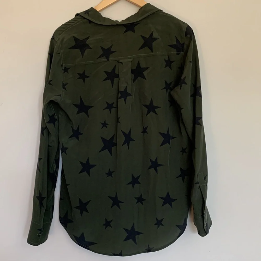 Rails 100% Silk Star Blouse XS - Picture 6 of 6